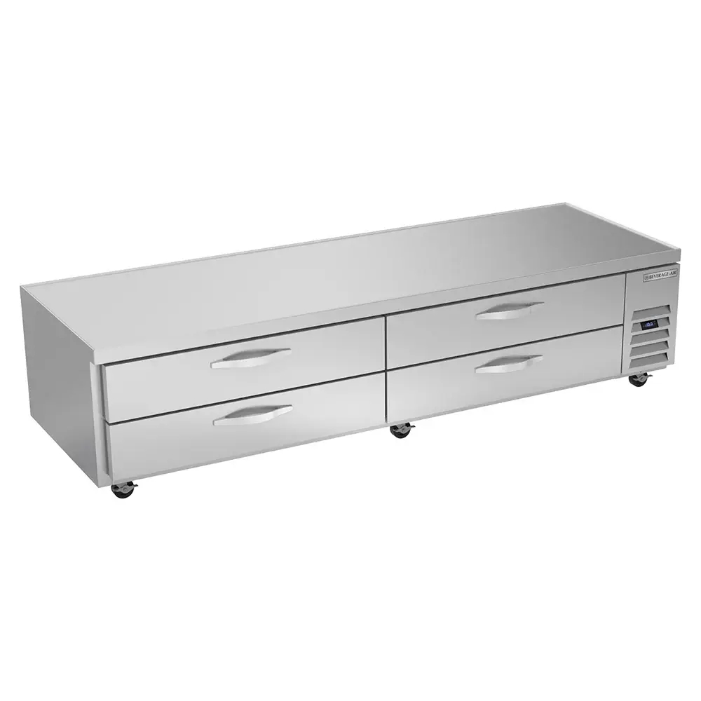 Beverage-Air WTFCS96HC 96" Hydrocarbon Series Chef Base Freezer w/ (4) Drawers - 115v