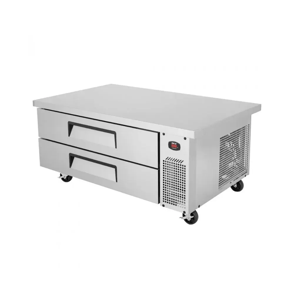 Turbo Air TCBE-52SDR-E-N 58 1/4" Super Deluxe Chef Base w/ (2) Drawers - 115v