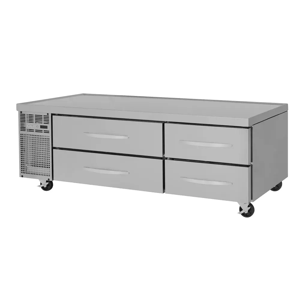 Turbo Air PRCBE-72F-N 72" PRO Series Chef Base Freezer w/ (4) Drawers - 115v