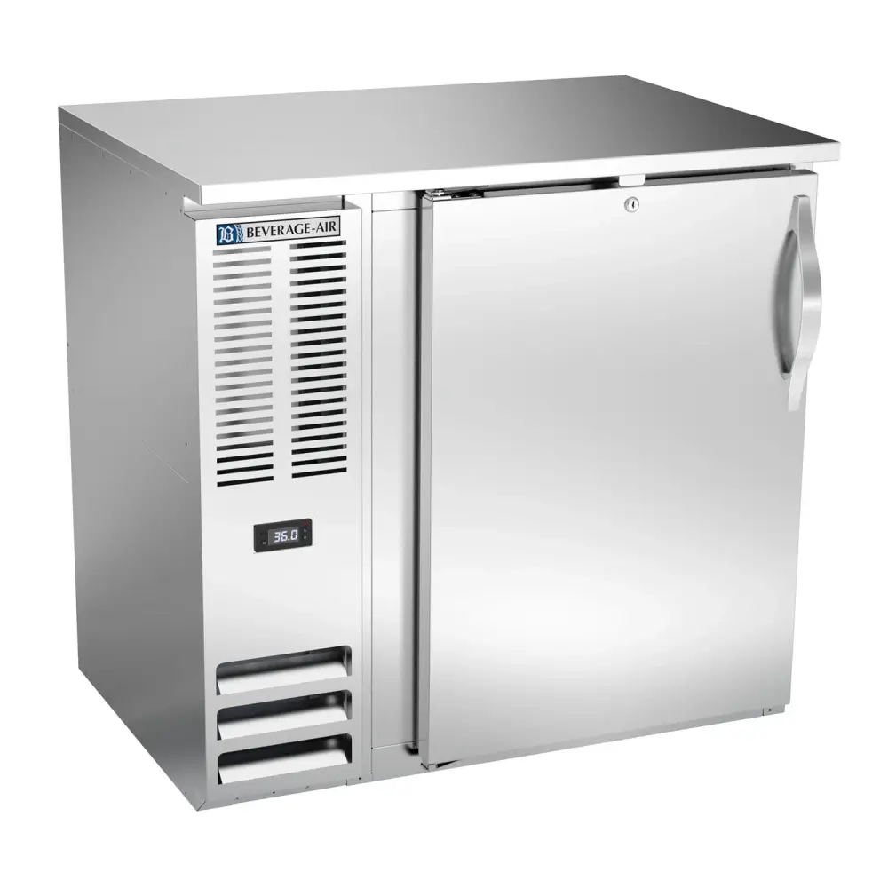 Beverage-Air BBN36HC-S 36" Bar Refrigerator - 1 Swinging Solid Door, Stainless, 115v