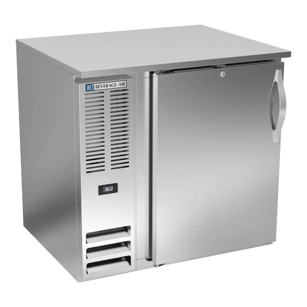 Beverage-Air BB36HC-S 36" Bar Refrigerator - 1 Swinging Solid Door, Stainless, 115v