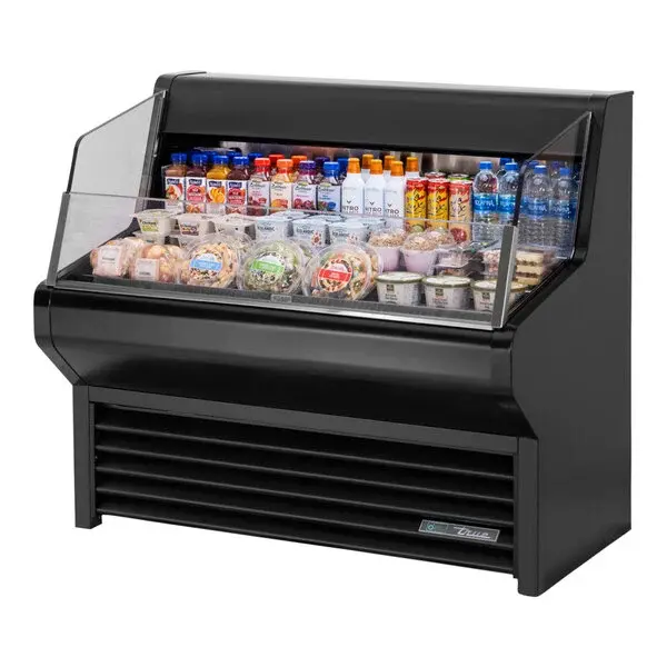 True THAC-48-HC-LD 48 1/8" Black Horizontal Refrigerated Air Curtain Merchandiser