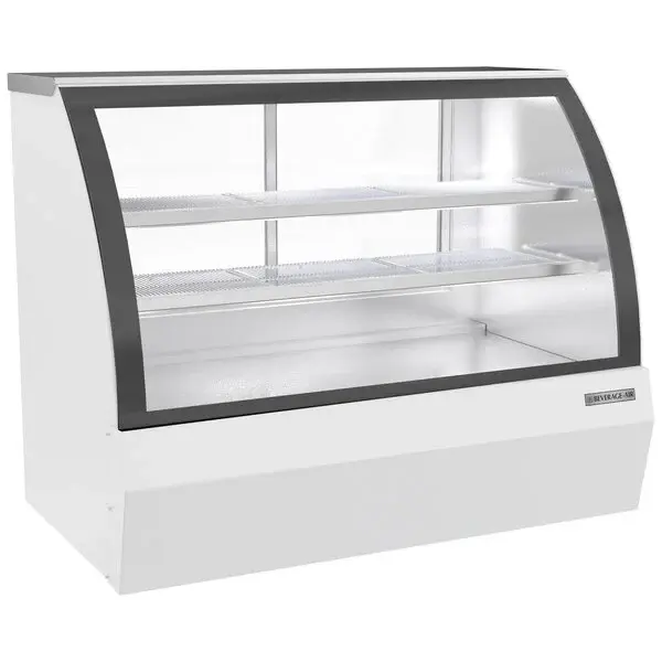 Beverage-Air CDR5HC-1-W 60" Curved Glass White Refrigerated Bakery / Deli Display Case