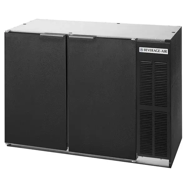 Beverage-Air BB48HC-1-B-WINE 48" Black Underbar Height Solid Door Back Bar Wine Refrigerator