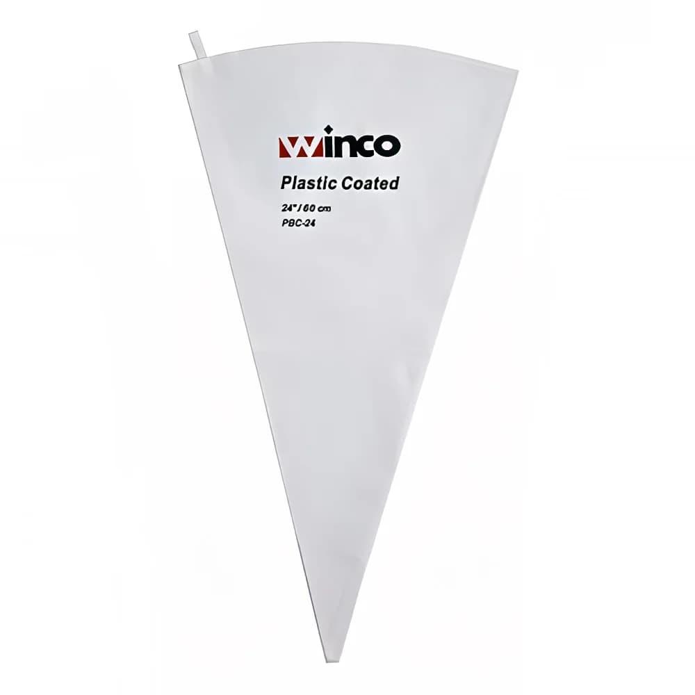 Winco PBC-24 24" Pastry Bag w/ Cotton Exterior, Plastic Coated Interior