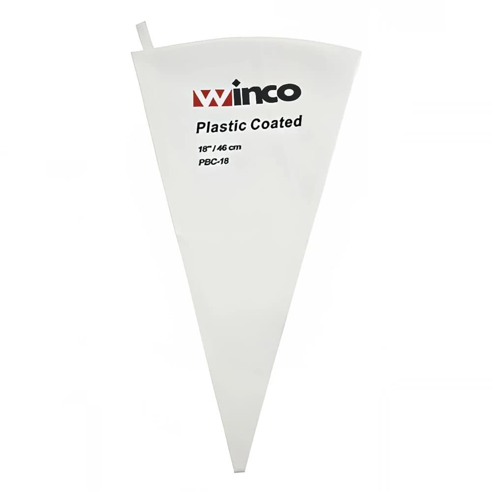 Winco PBC-18 18" Pastry Bag w/ Cotton Exterior, Plastic Coated Interior