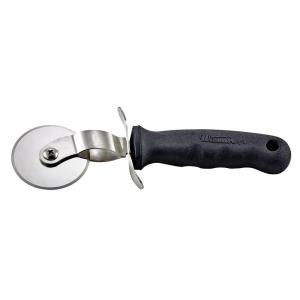 Winco VP-315 2 1/2" Pizza Cutter w/ Black Plastic Handle, Stainless Steel
