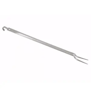 Winco BHKF-21 21" Heavy-Duty Serving Fork w/ Hang Hook, Stainless