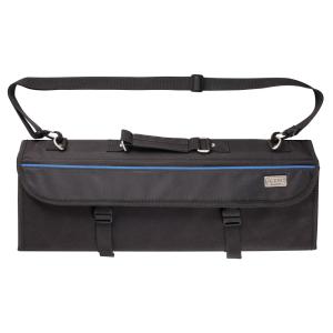Winco KBG-11 Knife Bag w/ (11) Pockets & Shoulder Strap - Polyester, Black