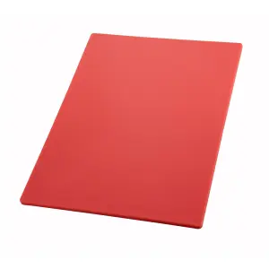 Winco CBRD-1218 Cutting Board, 12 x 18 x 1/2", Red