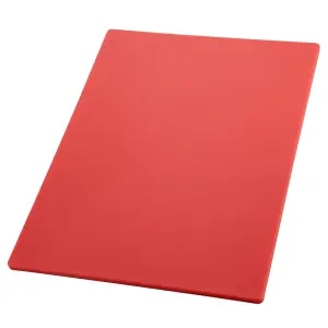 Winco CBRD-1520 Cutting Board, 15 x 20 x 1/2", Red