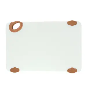 Winco CBN-1218BN Plastic Cutting Board - 12" x 18", Brown
