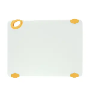 Winco CBN-1520YL Plastic Cutting Board - 15" x 20", Yellow