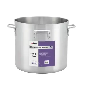 Winco ALHP-120 120 qt Aluminum Stock Pot w/ (4) Handles