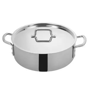 Winco TGBZ-12 12 qt Stainless Steel Braising Pot