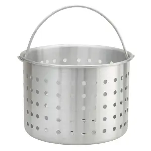 Winco ALSB-32 32 qt Aluminum Steamer Basket, 12 3/10" dia, 10"H