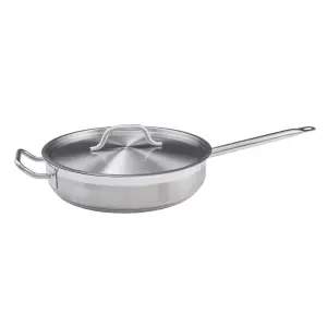 Winco SSET-3 10" Stainless Saute Pan, Induction Ready