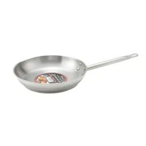 Winco SSFP-8 8" Stainless Steel Frying Pan w/ Solid Metal Handle