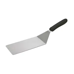 Winco TKP-42 8" x 4" Turner w/ Black Polypropylene Handle, Stainless Steel