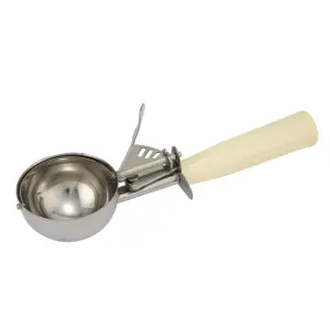 Winco ICD-10 Ivory #10 Disher - 3.75 oz