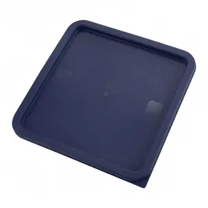 Winco PECC-128 Container Cover for 12, 18 & 22 qt Square Storage Containers, Polyethylene, Blue