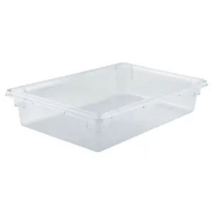 Winco PFSF-6 9 gal. Food Storage Box, 18 x 26 x 6", Polycarbonate, Clear