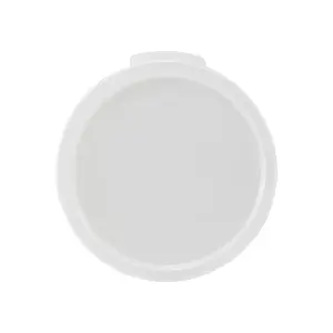 Winco PPRC-68C Round Cover for 6 & 8 qt Storage Containers - Polypropylene, White