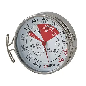 Winco TMT-GS2 Grill Surface Thermometer w/ Stainless Casing, 2 1/5"