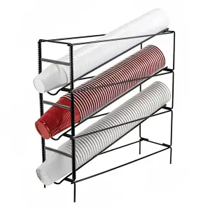 Winco CDR-3 Cup Dispenser, Rack, (3) Compartment, All Cup Types