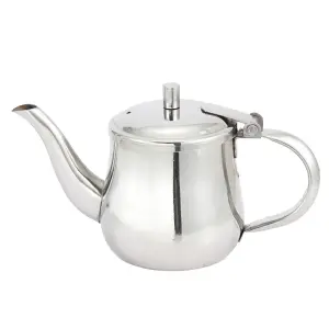 Winco GS-10 10 oz Gooseneck Server w/ Cover, Stainless
