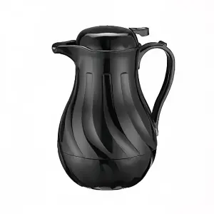 Winco VSW-64K 64 oz Beverage Server, Plastic, Black
