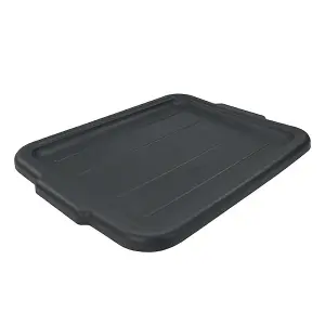 Winco PLW-CK Bus Box Cover - 20 3/4" x 16 3/4", Black