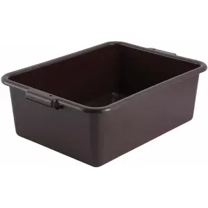 Winco PL-7B Bus Box - 21 1/2" x 15" x 7", Brown