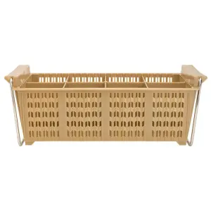 Winco PCB-8 8 Compartment Cutlery Basket w/ Handle, 17 x 8 x 6"