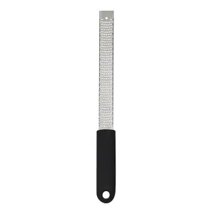 Winco GT-105 13 1/5" Fine Blade Grater w/ Black Soft Grip Handle, Stainless Steel