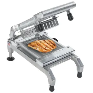 Nemco 55975-SC Stainless Steel Food Slicer, 1/2" Blade, Chicken, Manual