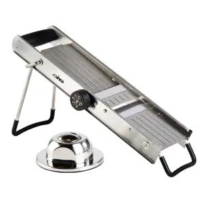 Winco MDL-18 Mandoline Slicer Set w/ (4) Slice Settings, Stainless Steel