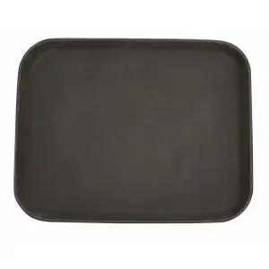Winco TRH1418 Rectangular Easy Hold Tray, 14" x 18", Brown