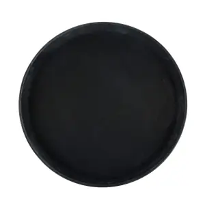 Winco TRH-11K 11" Round Easy Hold Tray, Black