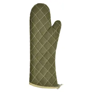 Winco OMF-17 17" Conventional Oven Mitt - Cotton, Green