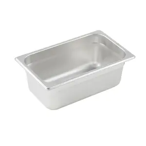 Winco SPJM-404 Quarter Size Steam Pan, Stainless