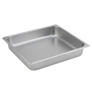 Winco SPTT2 Two Third Size Steam Pan, Stainless