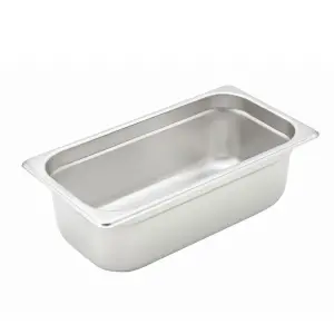 Winco SPJH-304 Third Size Steam Pan, Stainless
