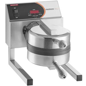 Nemco 7020A-S240 SilverStone Non-Stick Belgian Waffle Maker with Removable Grids - 240V