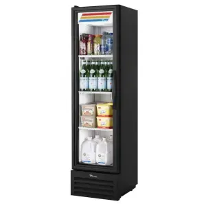 True T-11G-HC~TSL01 19 1/4" One Section Reach In Refrigerator, (1) Left Hinge Glass Door, 115v