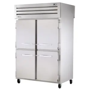 True STA2RPT-4HS-2S-HC 52 3/5" Two Section Pass Thru Refrigerator, (6) Left/Right Hinge Solid Doors, 115v