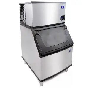 Manitowoc Ice IYT0450W/D400 470 lb Indigo NXT™ Half Cube Ice Machine w/ Bin - 365 lb Storage, Water Cooled, 115v