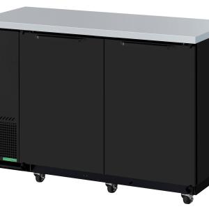 XBB-2SB-N6 2 Door Back Bar - Black (59")