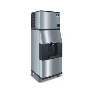 Manitowoc Ice IDT0900A/SPA312 851 lb Indigo NXT™ Full Cube Ice Machine w/ Dispenser - 180 lb Storage, Bucket Fill, 208-230v/1ph
