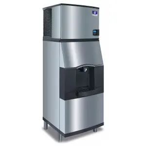 Manitowoc Ice IYT0500A/SPA312 550 lb Half Cube Ice Machine w/ Ice Dispenser - 180 lb Storage, Bucket Fill, 115v